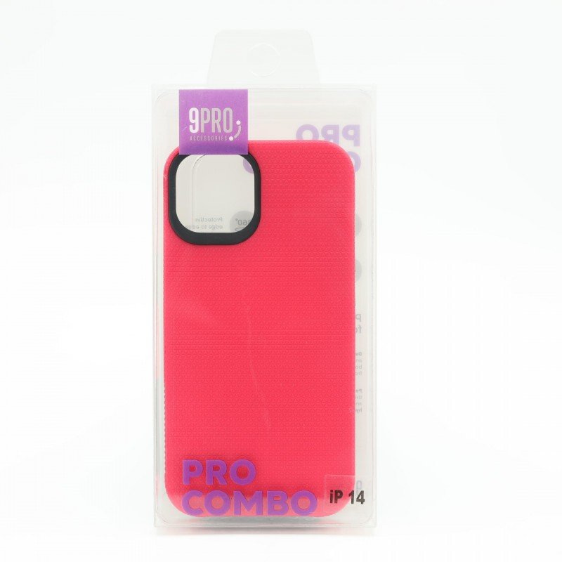 9PRO COMBO Defender phone cover iPhone 14 - Pink
