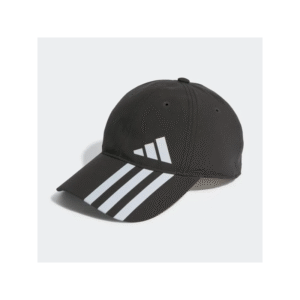 adidas Unisex 3-Stripes AEROREADY Baseball Cap  - طاقية اديداس تصميم ثلاث خطوط ايروريدي بيسبول للجنسين لون أسود
