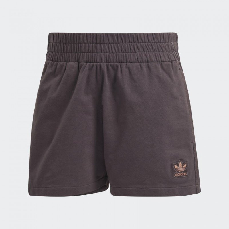 adidas Womens' Shorts - Brown- شورت اديداس ثلاث خطوط للنساء لون بني
