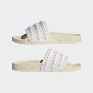 adidas Womens' Adilette Slides - White