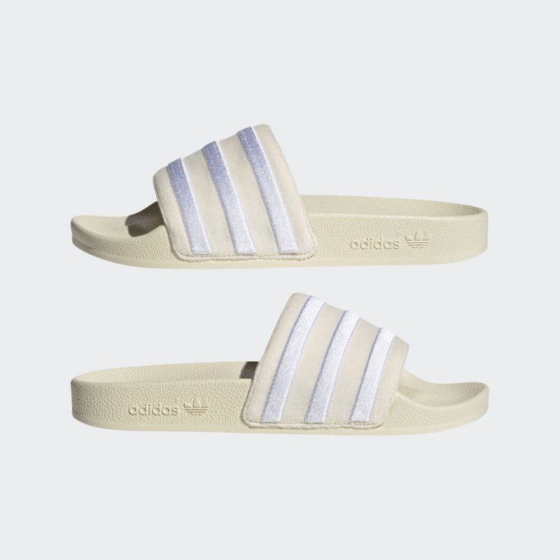 adidas Womens' Adilette Slides - White