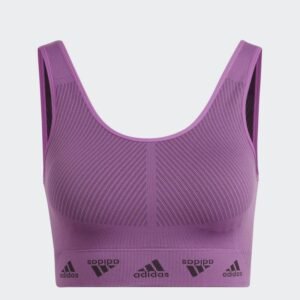 adidas AEROKNIT Light-Support Bra - Purple