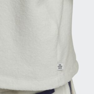 adidas Womens' Crop Towel Terry Cardigan - White- سويت شيرت اديداس كروب تويل للنساء لون أبيض