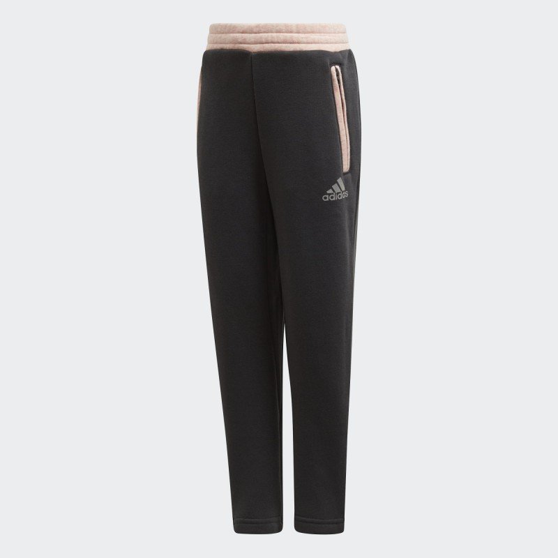 adidas Comfi Training Pant Black- بنطلون كموفي للأطفال لون أسود وزهري