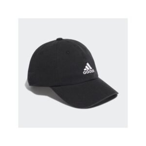 Adidas Unisex' Cotton Adjustable Dad Cap- طاقية اديداس قطن ادجستابل داد للجنسين لون أسود‏