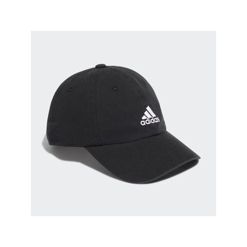 Adidas Unisex' Cotton Adjustable Dad Cap- طاقية اديداس قطن ادجستابل داد للجنسين لون أسود‏