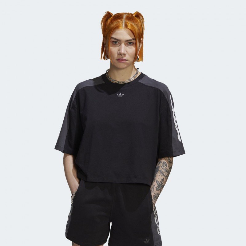 adidas Graphic Crop T-Shirt-Black