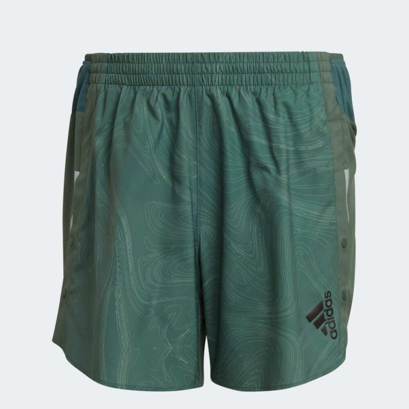 adidas Mens' Designed for Running for the Oceans Shorts- شورت اديداس ديزايند فور اوشين للرجال لون اخضر