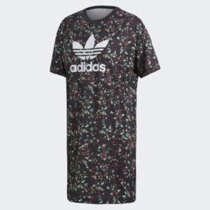 adidas Originals Floral T Shirt Dress- تيشيرت اديداس فلورال طويل للنساء لون متعدد