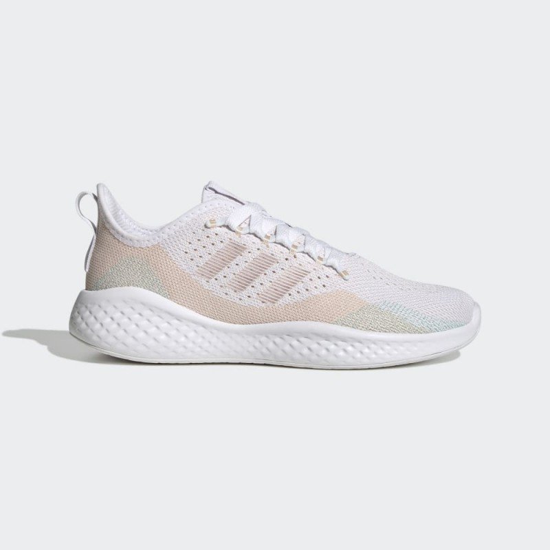 adidas Women's Fluidflow 2.0 Running Shoes - White- حذاء اديداس فلويد فلو 2.0 للنساء لون أبيض وزهري