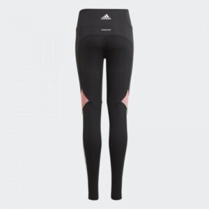 adidas Girl's Aeroready Bold Tight- بنطلون اديداس ارو ريدي بولد للأطفال لون اسود