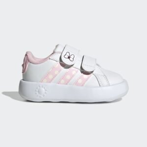 adidas Kids' x Disney Minnie Mouse Grand Court Shoes - White