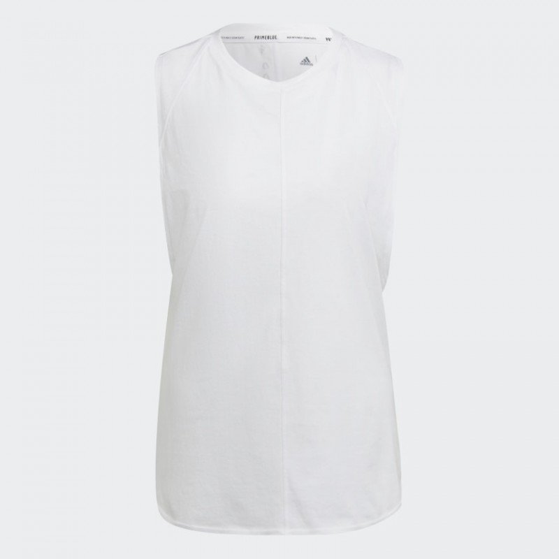 adidas Women's Karlie Kloss Loose Tank Top - White- توب تانك اديداس كارلي كلوس للنساء لون أبيض