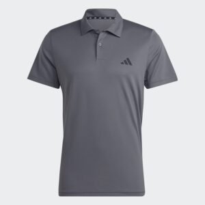 adidas Men's Train Essentials Training Polo Shirt-Grey