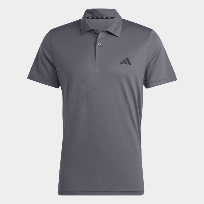 adidas Men's Train Essentials Training Polo Shirt-Grey