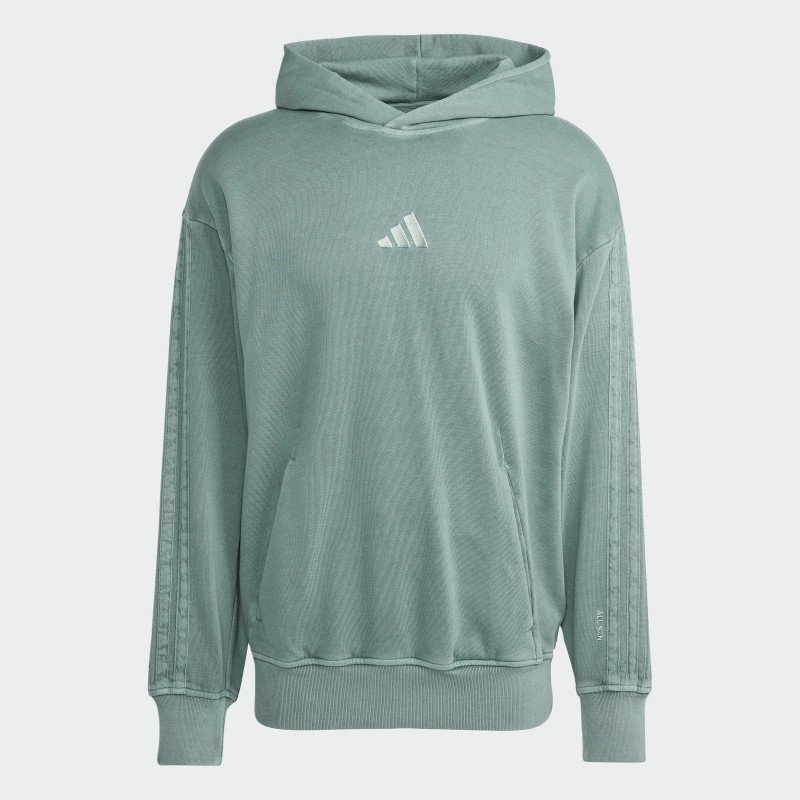 adidas Mens' ALL SZN French Terry Washed Hoodie - Green