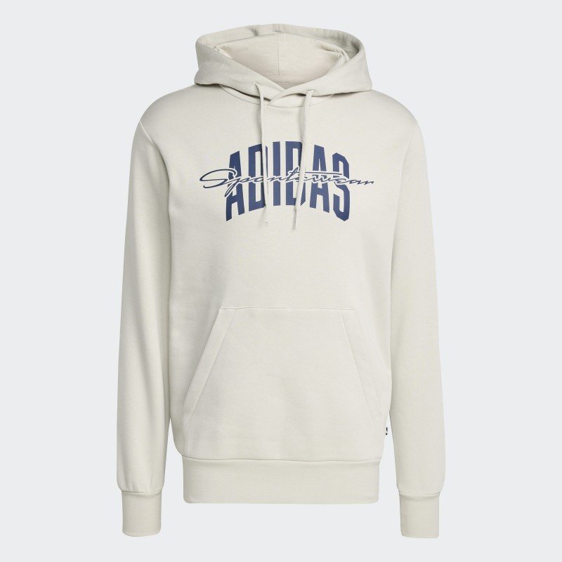Adidas Mens' Collegiate Script Graphic Sweatshirt - Beige