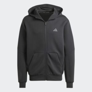 Adidas Mens' Designed for Training Full-Zip Track Jacket - Black