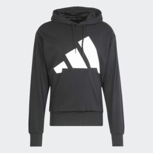 adidas Mens' Essentials Big Logo French Terry Hoodie - Black
