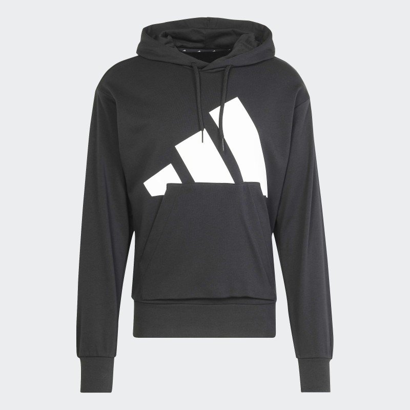 adidas Mens' Essentials Big Logo French Terry Hoodie - Black