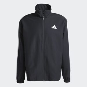 Adidas Mens' Sportswear Basic 3-Stripes Woven Track Suit - Black