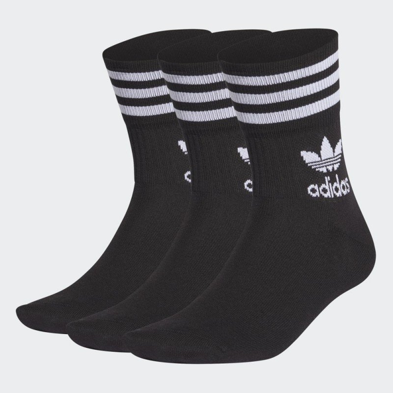 جوارب اديداس ميد كت كرو ( 3أزواج) للجنسين لون أسود-adidas Unisex' Enjoy Summer Mid Cut Crew Socks 3 Pairs