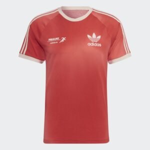 adidas Mens' Graphics Mellow Ride Club 3-Stripes Tee - Red- تيشيرت اديداس جرافيك ميلو ريد كلوب ثلاث خطوط للرجال لون أحمر