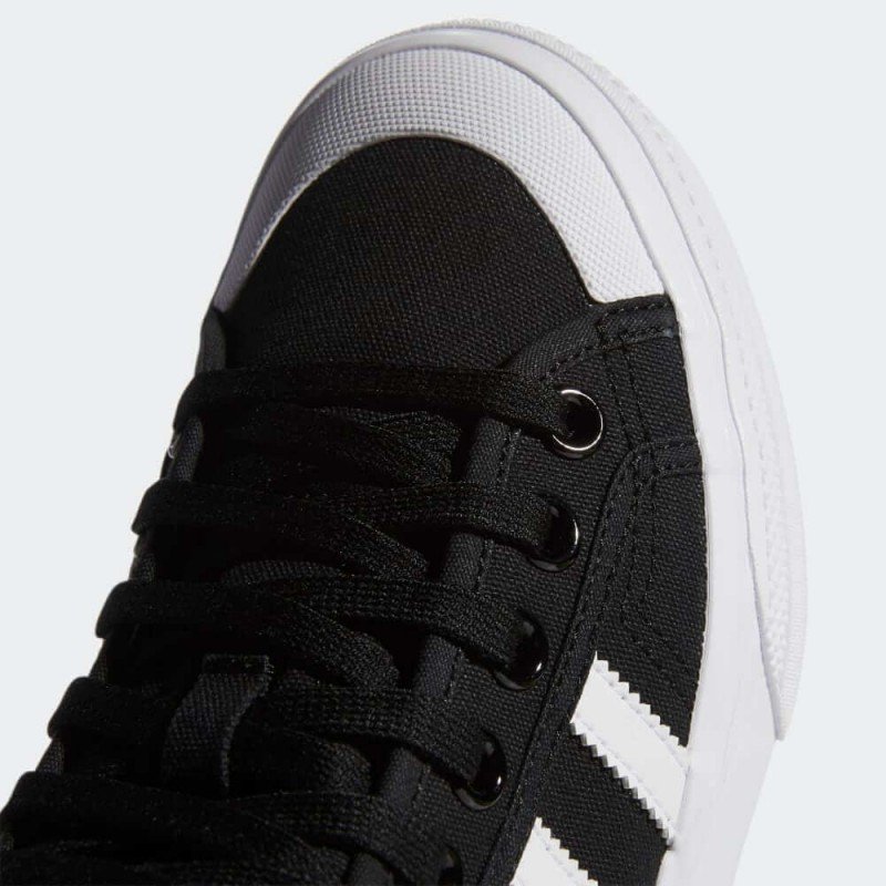 adidas Women's Nizza Platform Mid Shoes - Black- حذاء اديداس نيزا بلاتقوم ميد للنساء لون أسود