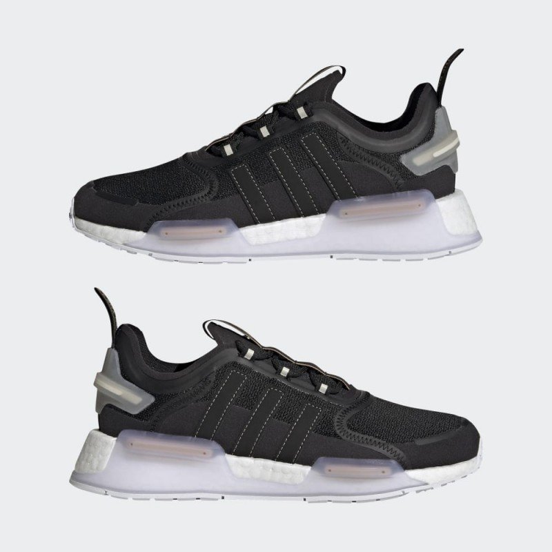 adidas Womens' NMD_V3 Shoes - Black- حذاء ايداس ان ام دي في 3 للنساء لون أسود ونعل أبيض