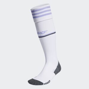 adidas Real Madrid 22/23 Home Socks - White- جوارب اديداس ريال مدريد الرسمية للجنسين لون أبيض