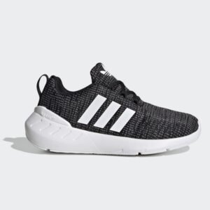 adidas Kids' Swift 22 Shoes – Black -  حذاء اديداس سويفت 22 للأطفال لون أسود وأبيض