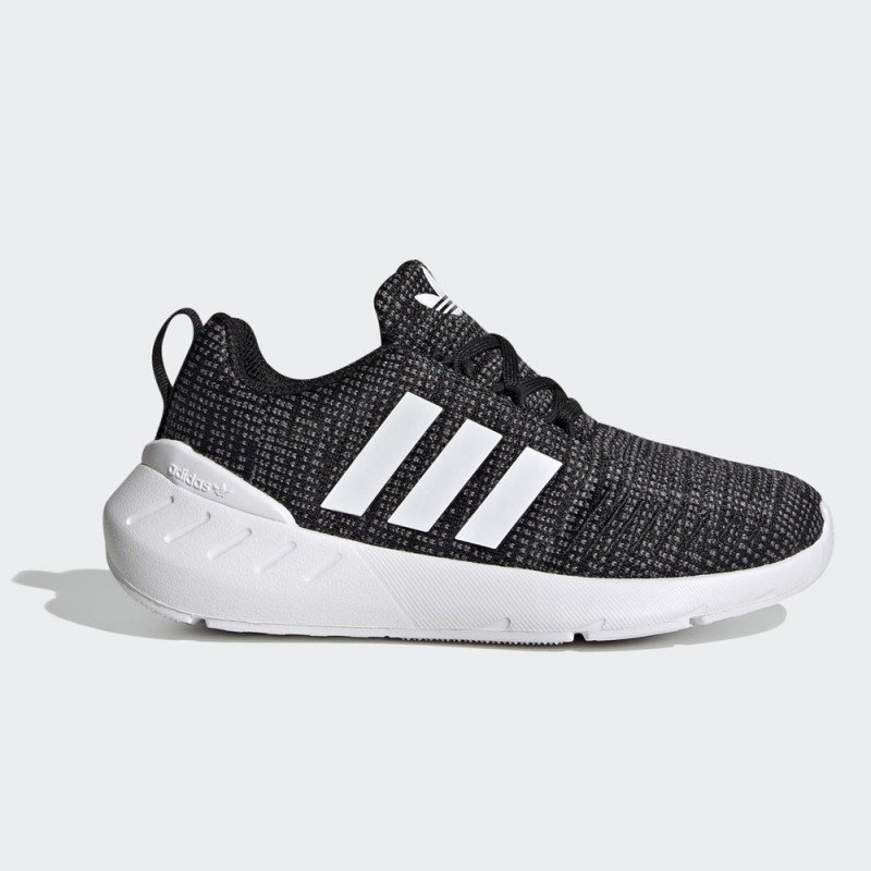 adidas Kids' Swift 22 Shoes – Black -  حذاء اديداس سويفت 22 للأطفال لون أسود وأبيض