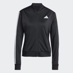 adidas Womens' Essentials 3-Stripes Track Suit - Black