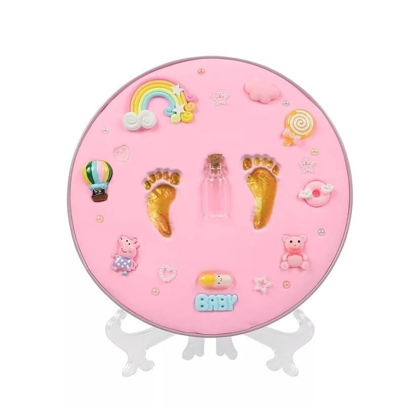 دعسة ذكريات للاطفال مع حروف وارقام لكتابة الاسم والعمر - زهري - Image 3