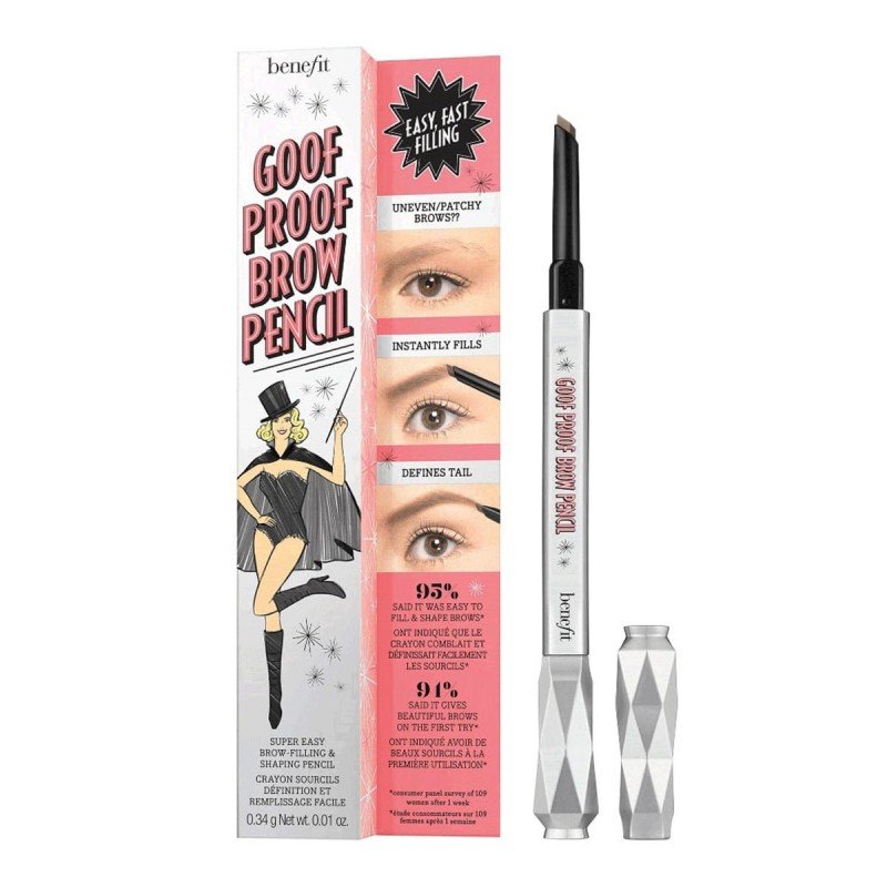 Benefit Cosmetics Goof Proof Easy Shape & Fill Eyebrow Pencil Shade 1 - Cool light blonde - قلم رسم الحواجب جوف بروف 1 أشقر فاتح