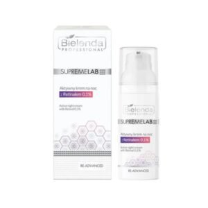Bielenda Professional SUPREMELAB active night face cream with 1% Retinal 50 ml - كريم الوجه الليلي مع 1% ريتينول من بيلندا برفيشينال 50 مل