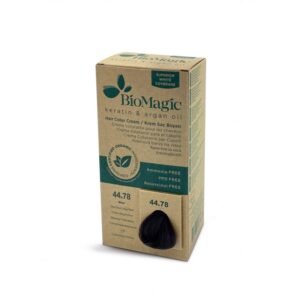 Biomagic Hair Color CREAM 44/78 Bitter deep brown beige pearl - صبغة شعر لون لاذع لؤلؤي بني غامق بيج