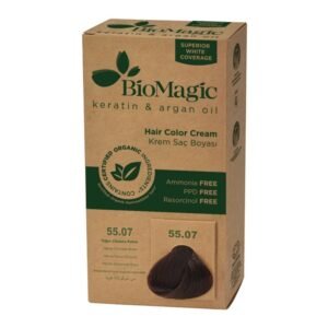 Biomagic Hair Color CREAM 55/07 Intense Chocalate Brown - صبغة شعر لون بني شوكولاتة مركز