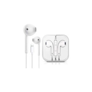 Bluetooth wired headset iphone - سماعة أذن سلكية للايفون لون أبيض