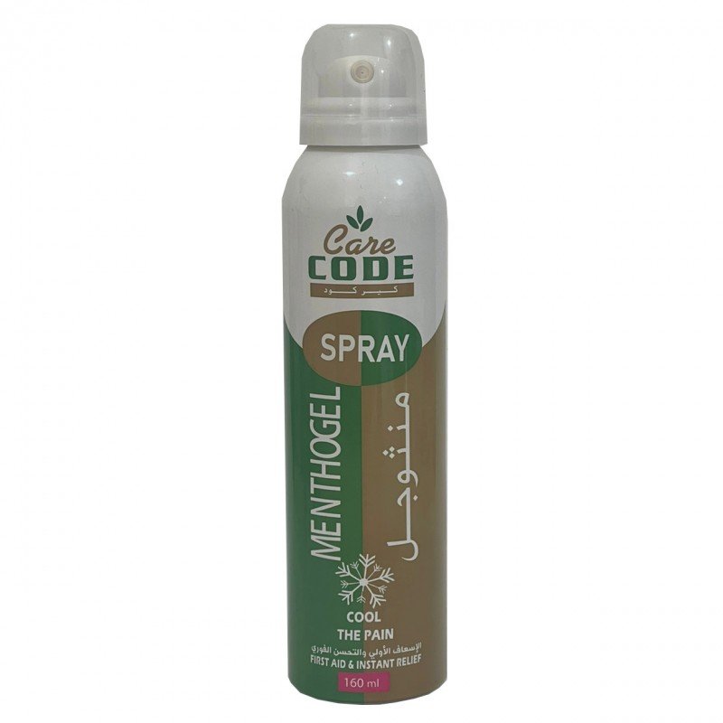 Care Code Menthogel Spray COOL THE PAIN بخاخ منثوجل للاسعاف الأول و التحسن الفوري 160 مل