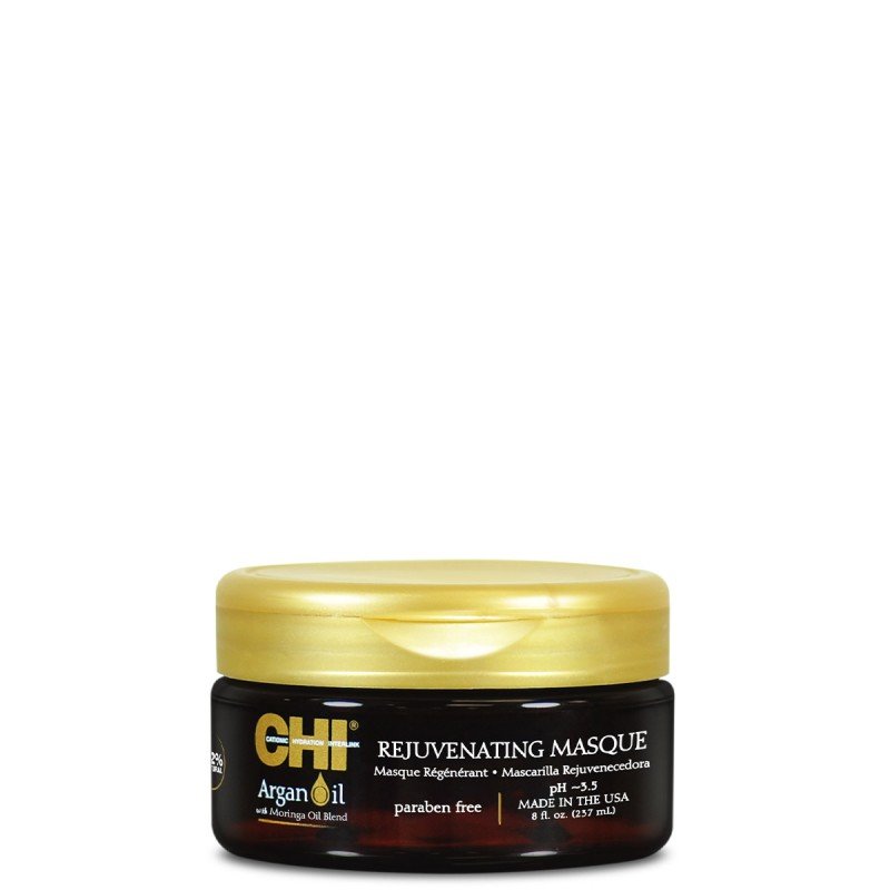 CHI Argan Oil Plus Moringa Oil Deep Moisture Kit ( Argan Oil Shampoo 355ml & Argan Oil 89ml & Argan Oil Rejuvenating Masque ) - Image 4