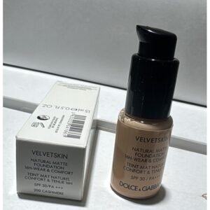 Dolce & Gabbana Velvet Skin Foundation Tester كريم أساس بدرجة 200 Cashmere – 15 مل (مع حماية SPF 30)