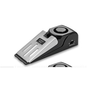 Door Stopper Alarm Black جرس حساس فتح الباب يعمل بالبطارية