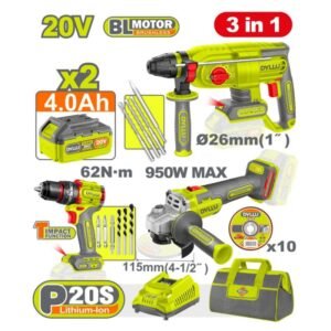 DYLLU Cordless 3 pcs combo kit