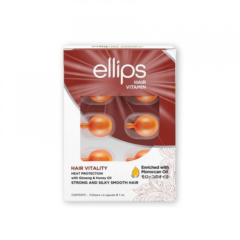Ellips كبسولات إليبس بزيوت مغذية للعناية بالشعر ( 12 كبسولة )