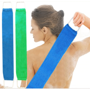 Fe Sisal 1010 Motley Massage set-Blue طقم ليفة تدليك واستحمام طويلة بمقابض