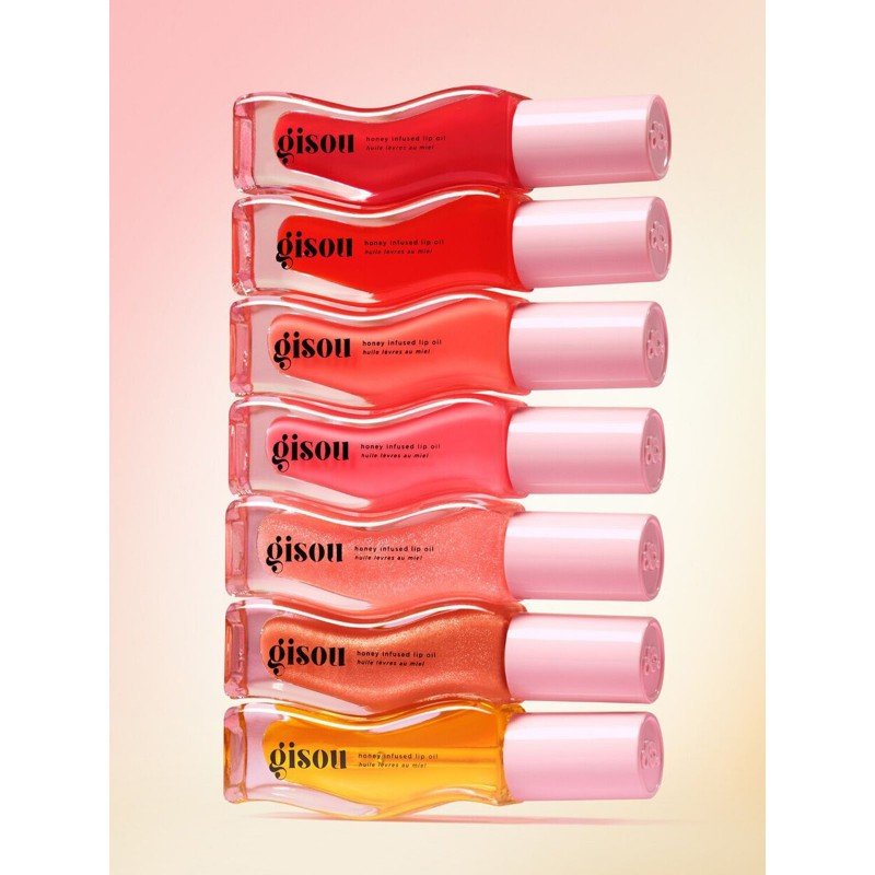 Gisou Honey Infused Lip Oil زيت شفاه بالعسل – نكهة سكر البطيخ