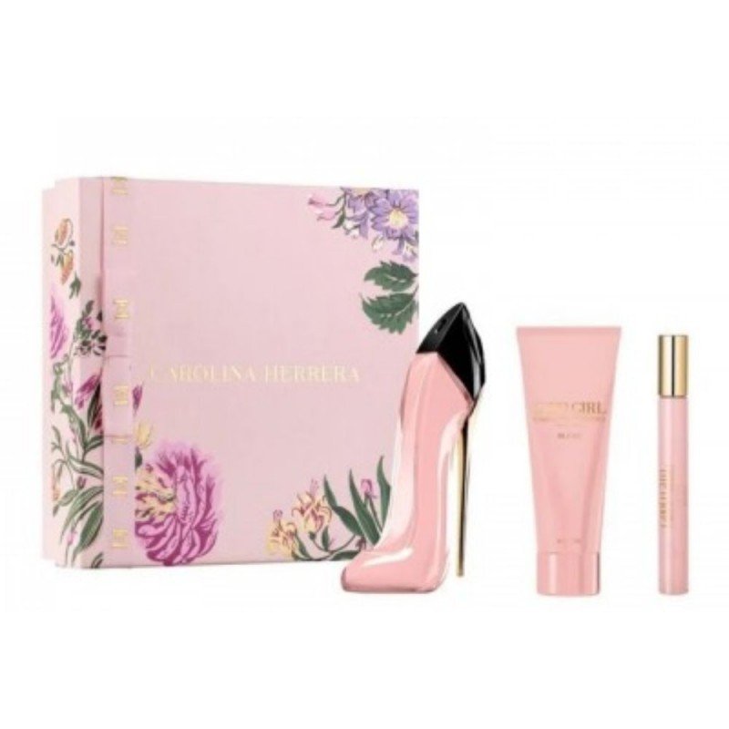Good Girl Blush EDP 80Ml + EDP 10Ml + Body Lotion 100Ml Gift Set For Women by Carolina Herrera
