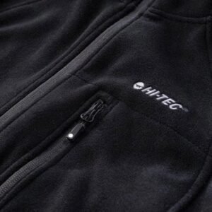 Hi-Tec Mens' Monar Polar Full Zip Fleece Jacket  جاكيت هاي تك مونار بولر فل فليس من هاي-تيك لون أسود