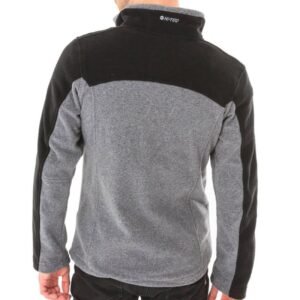 Hi-Tec Monar Full Zip Fleece Jacket  جاكيت مونار فل فليس من هاي-تيك لون أسود ورمادي